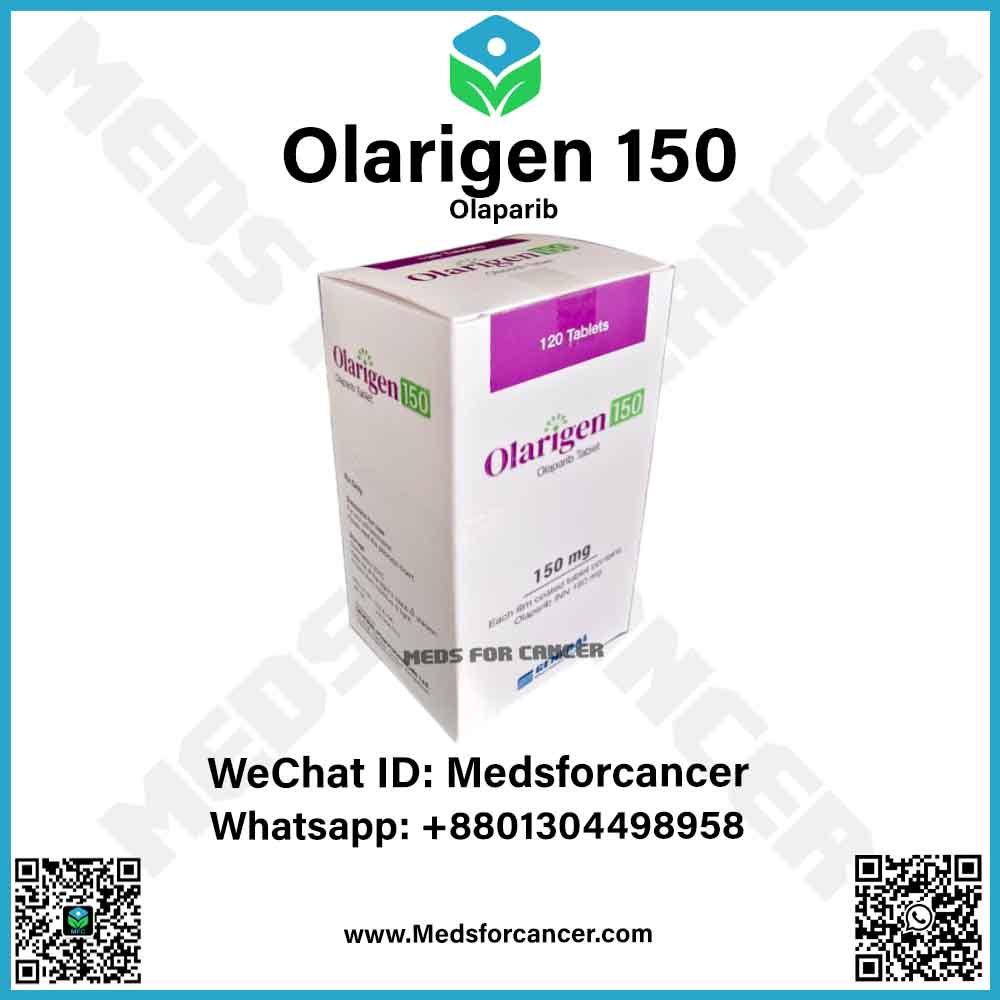 Olarigen 150mg/50mg (Olaparib) Olarigen 150 mg (Generic Lynparza) box packaging