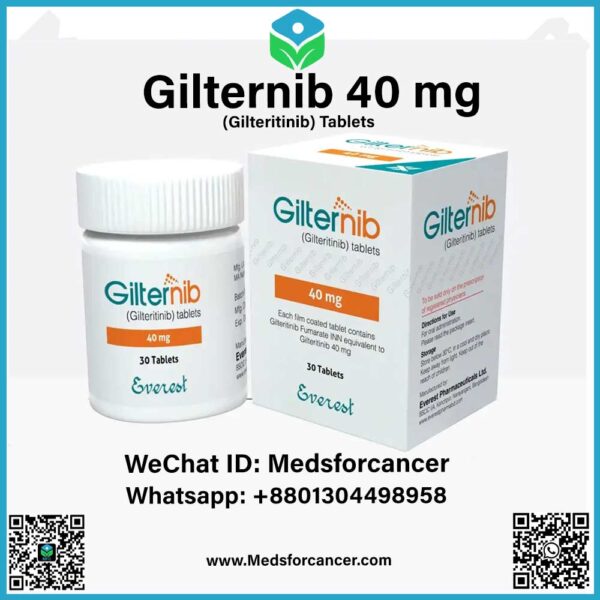 Gilternib 40 mg tablet packaging - targeted leukemia treatment