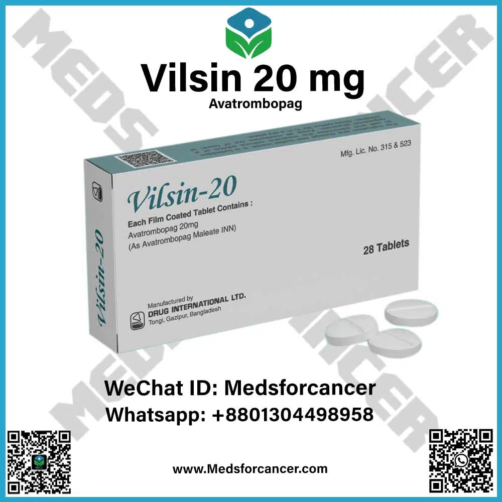 Vilsin 20 mg tablets – targeted cancer therapy for lung cancer patients
