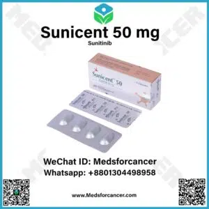 Sunicent 50 mg capsule for kidney cancer, GIST, and pancreatic tumors treatment